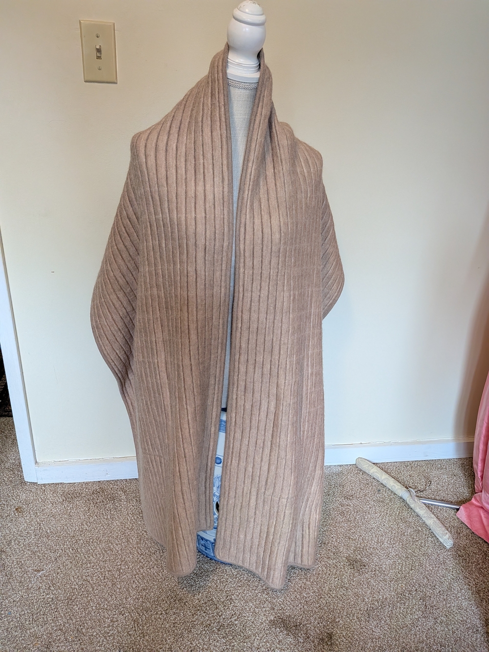Lauren Manoogian Baby Alpaca Wrap in Oatmeal 90X21